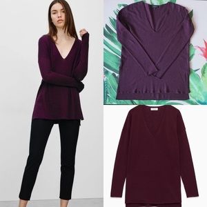 Aritzia Babaton New Erin Sweater in Plum Purple